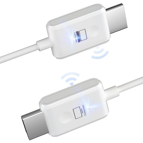 PWAY Wireless HDMI Transmitter and Receiver, Portable Extender Cable Kit, 98Ft Sender Display Adapter Support 2.4/5GHz for Streaming Video/Audio From Laptop/PC to TV/Projector/Monitor - Image 1