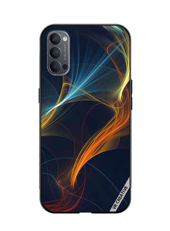 VR CREATIVE Protective Case Cover For Oppo Reno4 Pro 5G Abstract Design Multicolour - Image 1