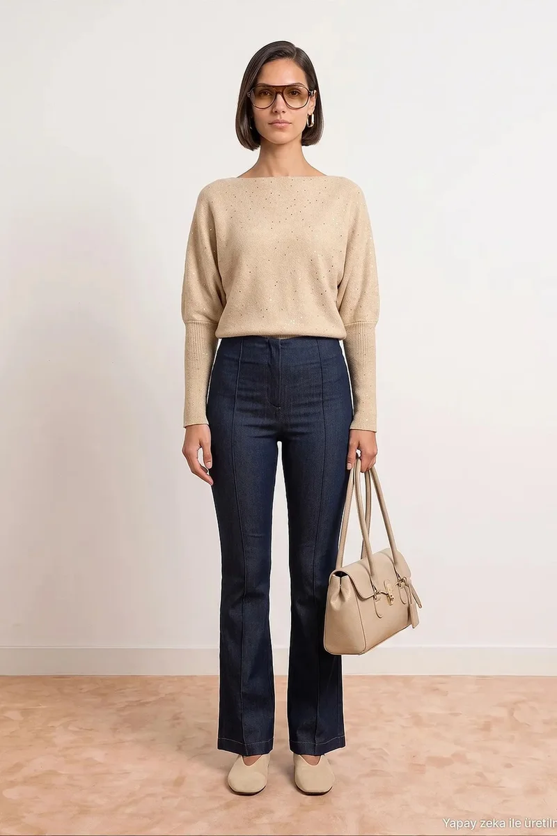 Dilvin Dark Blue Denim DILVIN Women's Pants for Women | Best Price UAE