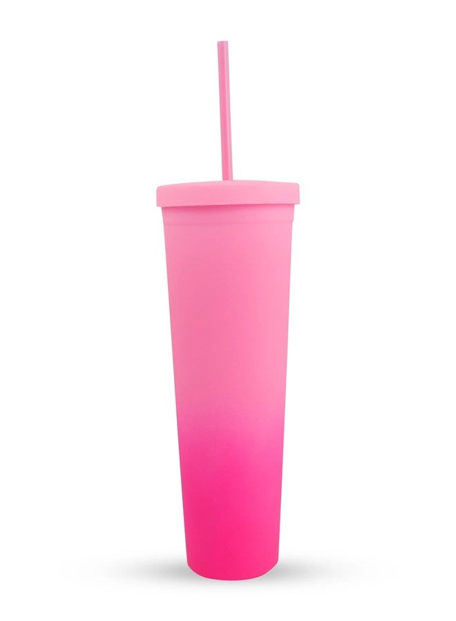 Hamster London Ombre Pink Sipper | Stylish, Durable, and Portable Drinkware | Ideal for Travel, Office, and School | 750ml Capacity - Image 3