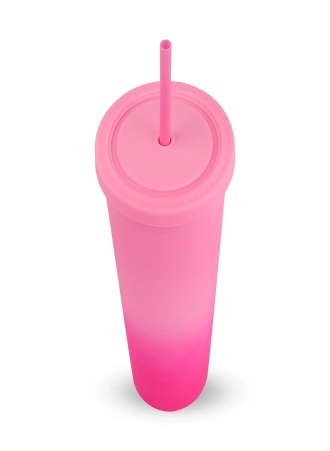 Hamster London Ombre Pink Sipper | Stylish, Durable, and Portable Drinkware | Ideal for Travel, Office, and School | 750ml Capacity - Image 4