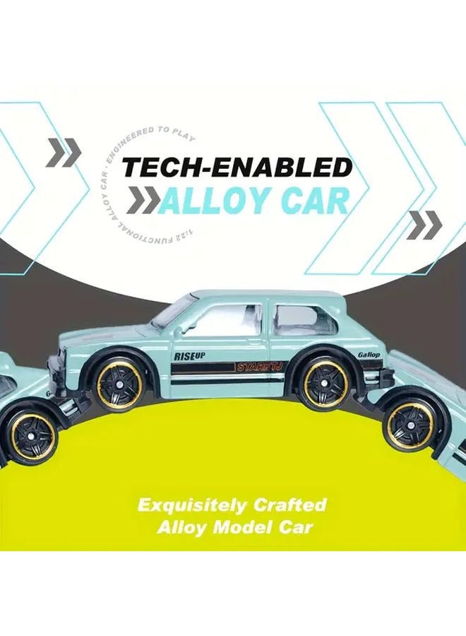 1 64 نموذج سيارة سبور مصنوع من سبائك السيان، لعبة بمقصورة محرك وأبواب قابلة للفتح - Image 4