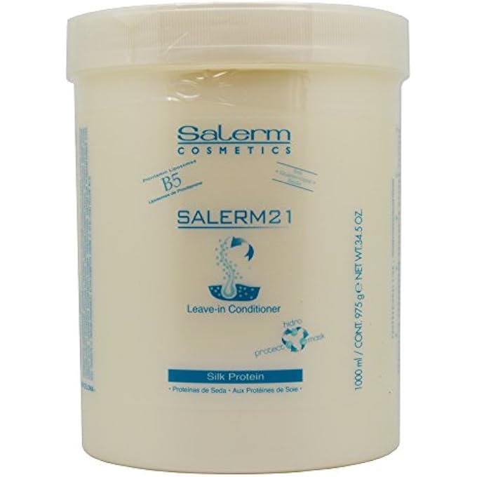 Salerm COSMETICS 21 LEAVE-IN CONDITIONER, B5 PROVITAMIN LIPSOMES & SILK PROTEIN (34.5 OZ - LARGE TUB SIZE)