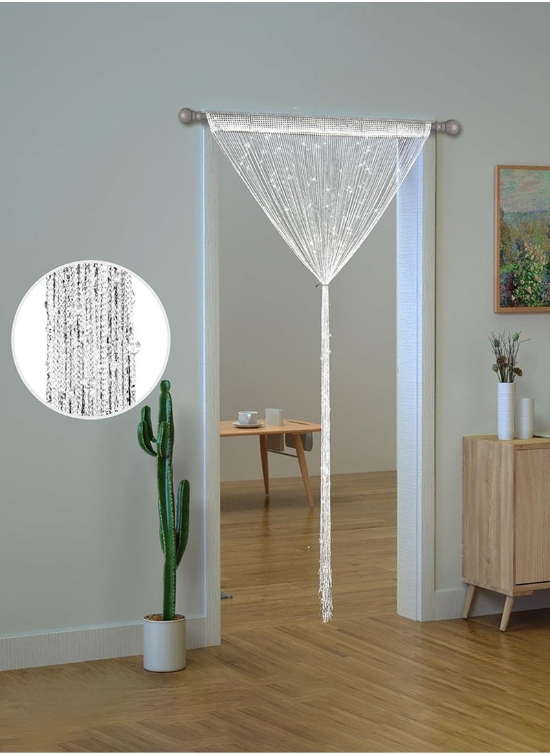 Beaded Tassel Crystal Bead Curtain, Partition Door Curtain Beaded Curtain Screen Panel Home Decor Partition for Cave Room Room Beauty Salon Bedroom New Room Hotel Decoration Width 1m Height 2m - pzsku/Z70D83CA47940C6C09EBDZ/45/_/1716203854/ef06a5c5-b3f1-48c4-9e3f-7e0884421f53