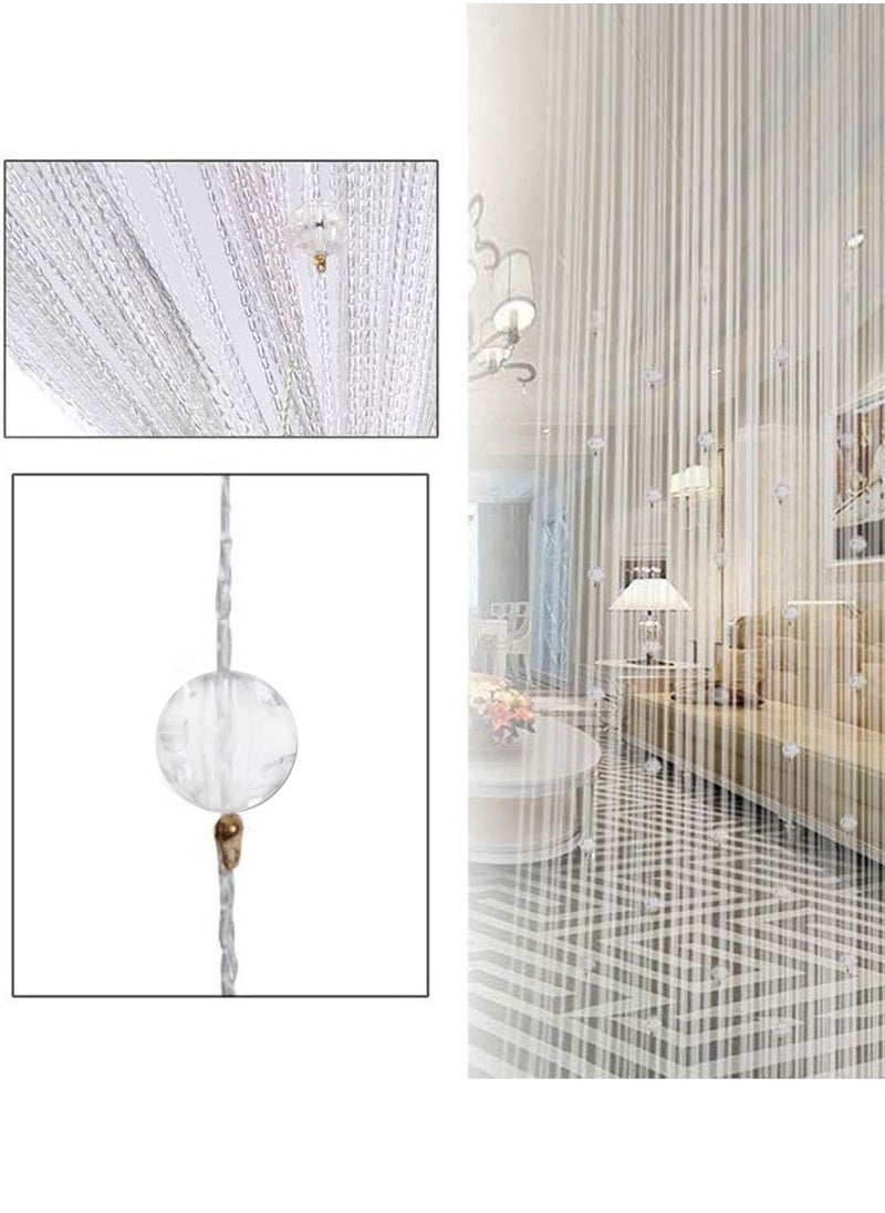 Beaded Tassel Crystal Bead Curtain, Partition Door Curtain Beaded Curtain Screen Panel Home Decor Partition for Cave Room Room Beauty Salon Bedroom New Room Hotel Decoration Width 1m Height 2m - pzsku/Z70D83CA47940C6C09EBDZ/45/_/1716209333/e6ef91ff-1f75-47d1-a1e3-58cf9c91aaab