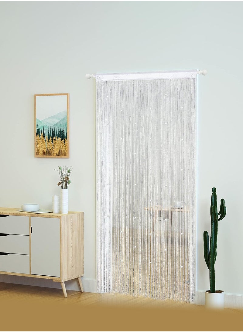 Beaded Tassel Crystal Bead Curtain, Partition Door Curtain Beaded Curtain Screen Panel Home Decor Partition for Cave Room Room Beauty Salon Bedroom New Room Hotel Decoration Width 1m Height 2m - pzsku/Z70D83CA47940C6C09EBDZ/45/_/1716209343/fda69368-d207-4533-bb01-5a3f4bdcc296