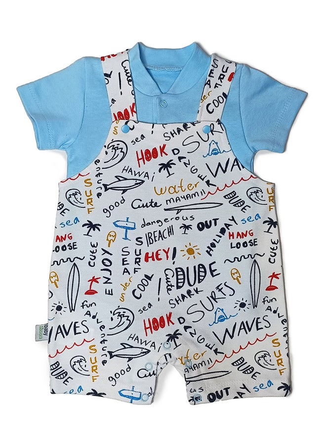 BabyShoora - Baby Set - Half Sleeve Jumpsuit - 2 Pieces - Image 1