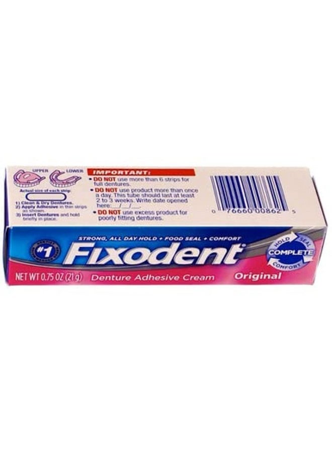 Fixodent Fixodent Denture Adhesive Cream Original 0.75 oz (Pack of 12)  - Image 3