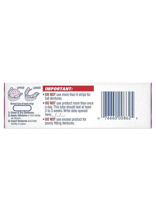 Fixodent Fixodent Denture Adhesive Cream Original 0.75 oz (Pack of 12)  - Image 2