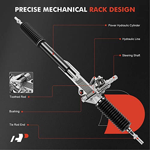 A-Premium - Hydraulic Power Steering Rack and Pinion Compatible with Volkswagen Jetta 2000-2005, Golf 2000-2006, Beetle 1998-2010 - Image 3