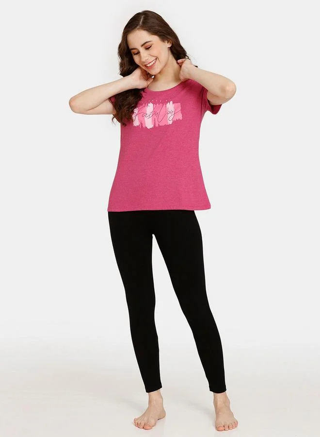 زيفامي تيشيرتات بأكمام قصيرة وطبعات من زيفامي - طقم من قطعتين