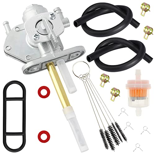 SOAJEE LT80 Gas Tank Fuel Petcock Valve Compatible with Suzuki Quadrunner Quadsport 50 80 250 Z250 Z400 LTF250F LTF300F LTZ400 LTZ50 LT4WD Savage 650 LS650 LTF4WDX GSF1200S DR200 DR250 DR350 DRZ400 - Image 1