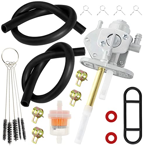 SOAJEE LT80 Gas Tank Fuel Petcock Valve Compatible with Suzuki Quadrunner Quadsport 50 80 250 Z250 Z400 LTF250F LTF300F LTZ400 LTZ50 LT4WD Savage 650 LS650 LTF4WDX GSF1200S DR200 DR250 DR350 DRZ400 - Image 2