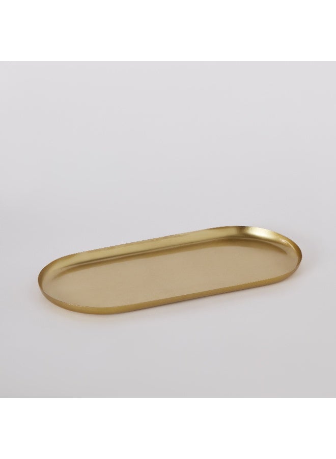 Home Box Verve Metal Oval Decorative Tray 22 x 1.5 x 15.5 cm - Image 5