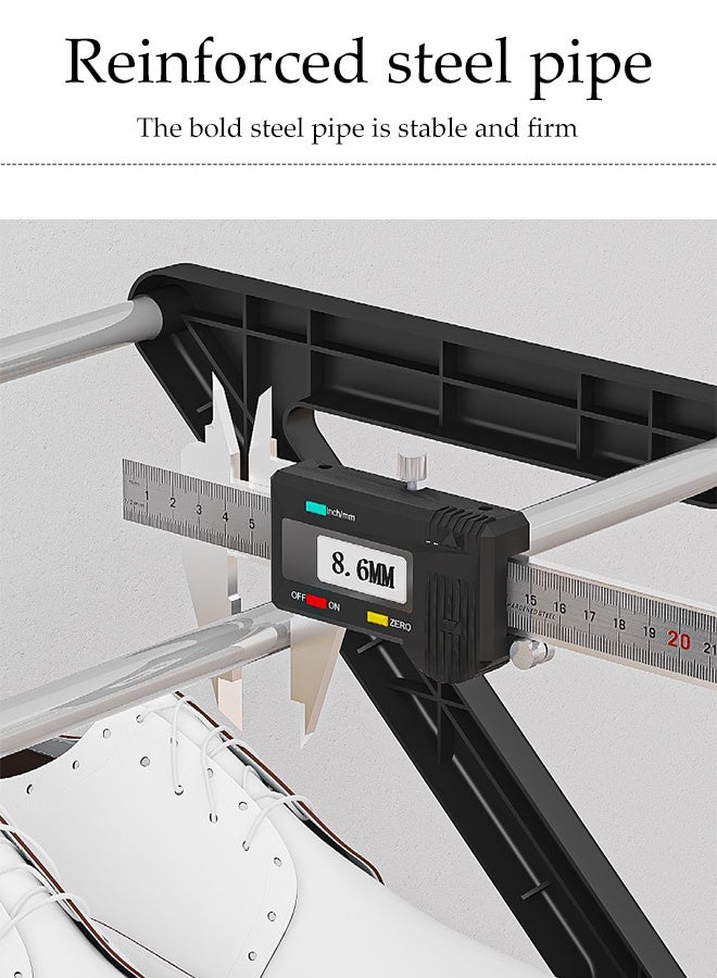 DUNISO 4-Tier Shoe Rack, Easy Assembly,Space Saving Household Shelf for shoes ,Shoe Storage Organizer , Suitable for Bedroom, Hallway and Entryway (Black) - Image 5