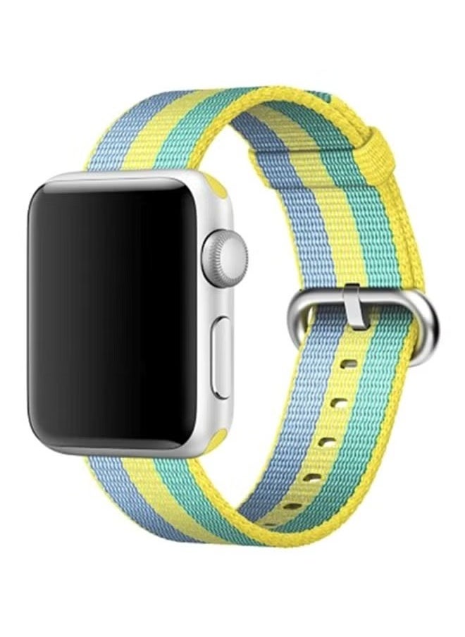 Ozone Woven Nylon Replacement Strap Band For Apple Watch Series 3/2/1 Pollen 