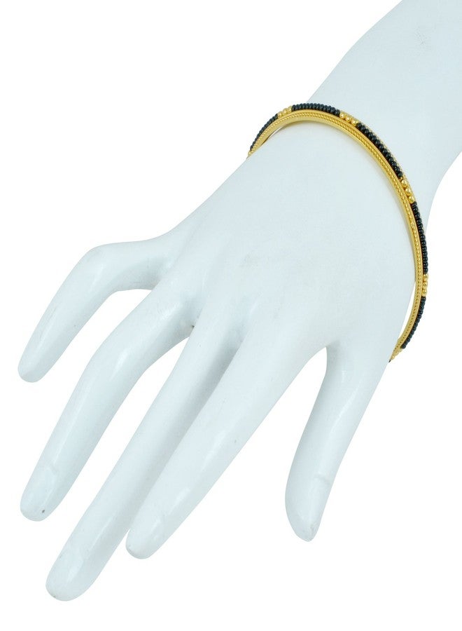 Superstore18 طقم مجوهرات نسائية تقليدية من النحاس المطلي بالذهب عيار 18 (SST1239BGSV-2.8) - Image 4