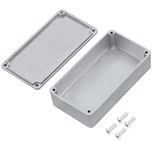 DaierTek 1590B Stomp Box Guitar Pedal Enclosure 112x61x32 MM Aluminum Guitar Pedal Box Diecast Stomp Case Unfinished Toggle Switch - Image 1