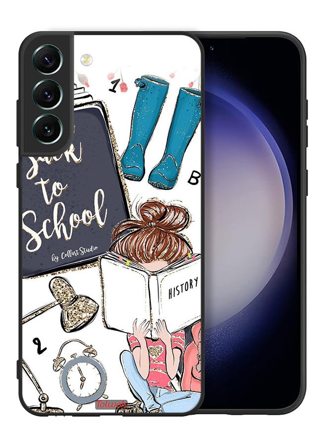 Tolwak Samsung Galaxy S21 5G Protective Case Cover Back To School Girl Reading History - Image 2