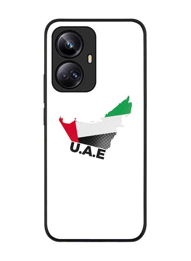 Stylizedd Rugged Black edge case for Realme 10 Pro Plus 5G Slim fit Soft Case Flexible Rubber Edges Anti Drop TPU Gel Thin Cover -  UAE Map - Image 1