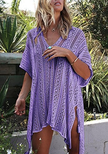 HARHAY Women's Summer Swimsuit Bikini 2023 Beach Swimwear Crochet Cover up - Image 4
