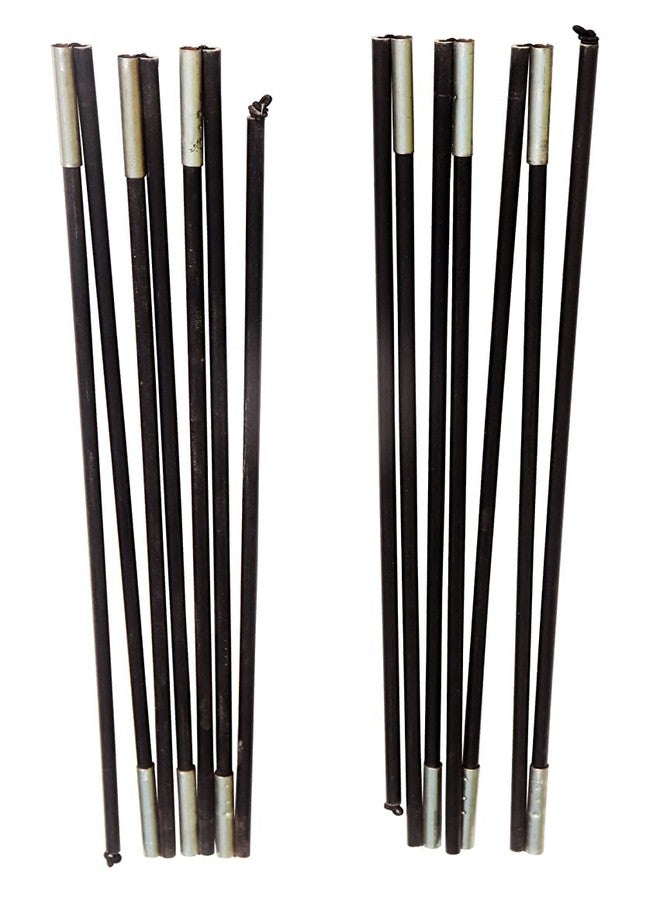 Inditradition Replacement Tent Pole Sticks for 6 Person Capacity Tents, Fiberglass Make (Black, 1 Pair, 8+8 Sticks, 170 Inches) - Image 1
