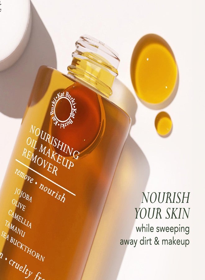 Kat Burki Nourishing Oil Makeup Remover & Face Cleanser. Moisturize & Cleanse without Clogging Pores, for All Skin Types, 4 fl. oz. - Image 2