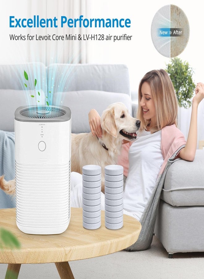 إيزينجو عبوة من 20 وسادة عطرية بديلة من iSingo Core Mini لجهاز تنقية الهواء LEVOIT LV-H128، لون أبيض. وسادات بديلة للزيوت العطرية، متوافقة مع جهاز تنقية الهواء LEVOIT Core Mini وLV-H128. - Image 3