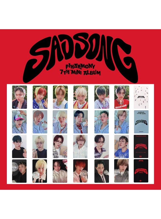 NIBEMINENT 6 Pcs Kpop P1Harmony SAD SONG Lomo Cards Card For Fans Collection Gifts - Image 2