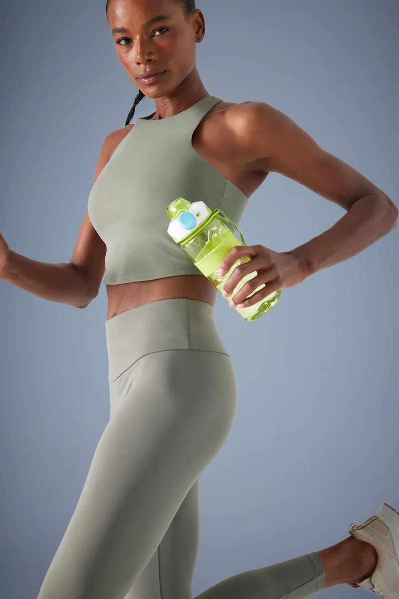 Padded Stretchy Fabric Sports Bra