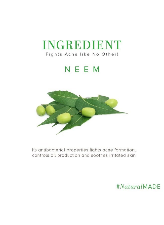 Khadi Natural Ayurvedic Neem Face Wash ; Gentle Face Wash For Acne ; Face Wash For Acne Prone Skin ; Antiacne Face Wash With Neem ; Paraben & Sulphatefree ; Suitable For All Skin Types 210Ml  - Image 4