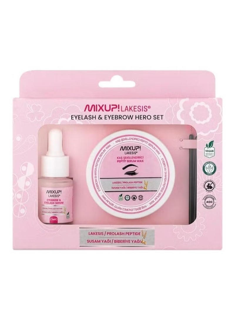 ميكس اب  مجموعة مصل سيروم ببتايد للحواجب والرموش من ميكس اب - Image 1