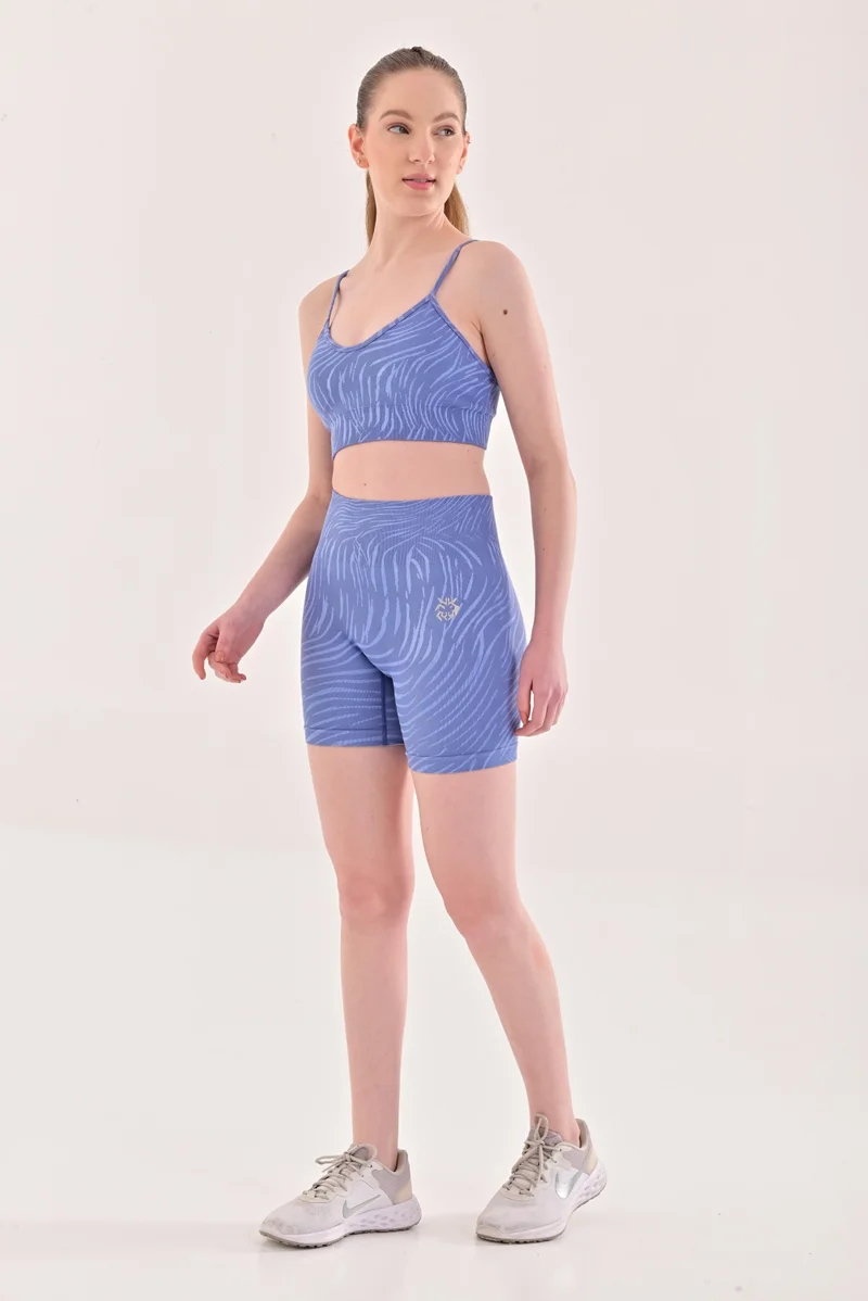 Esso5  Abstract Strappy Sports Bra for Women | Best Price UAE