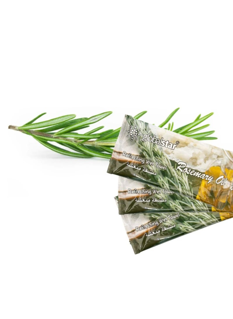 globalstar Globalstar Refreshing Wet Towels Rosemary Scent — Premium Perfumed Cotton Towels for Daily Hygiene & Freshness — Available in 20, 40, 60 Pieces  - Image 2