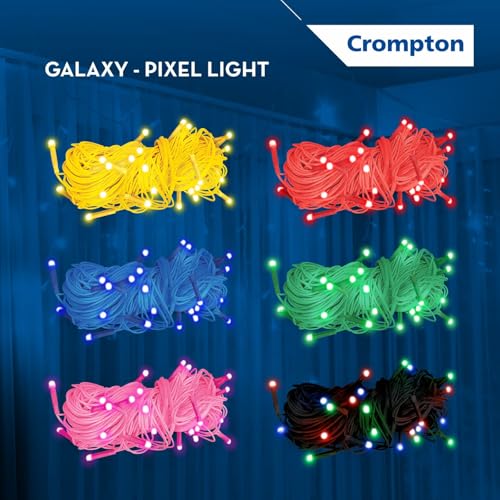 Crompton Galaxy Pixel Light | Festive Ladi Lights | 10 Meter | 48 LEDs | Pink | Pack of 1 | Direct 2-pin Plug | BIS Safe Wire | for Home Decoration, Diwali, Festival, Birthday, Marriage - Image 5