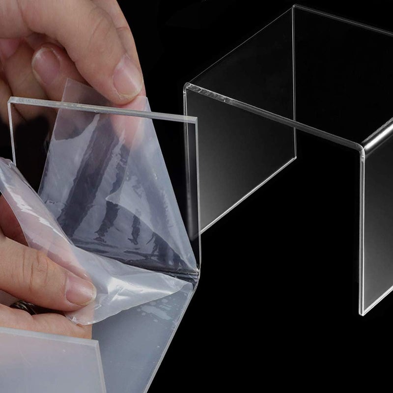 TPGP AUFIKR Clear Acrylic Display Risers - 3 Piece Set for Figures, Cupcakes, and Jewelry - Image 3