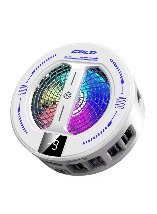ماراكوكو مبرد جوال MARAKOKO K36 مغناطيسي بثلاث سرعات تبريد وشاشة رقمية وإضاءة RGB ملونة، مروحة تبريد هاتف للألعاب، مبرد موبايل، ملحقات ألعاب، مروحة جوال، تبريد الهاتف أثناء اللعب، اكسسوار هاتف ذكي مبرد جوال، مروحة تبريد هاتف، مبرد ألعاب، مبرد موبايل مغناطيسي، مبرد هاتف بثلاث سرعات، مروحة جوال RGB، مبرد هاتف بشاشة رقمية، مبرد للعب، ملحقات ألعاب، مروحة تبريد للجوال، مبرد هاتف محمول، تبريد الهاتف أثناء اللعب، مروحة هاتف ذكي، مبرد للهواتف، اكسسوار جوال - Image 1