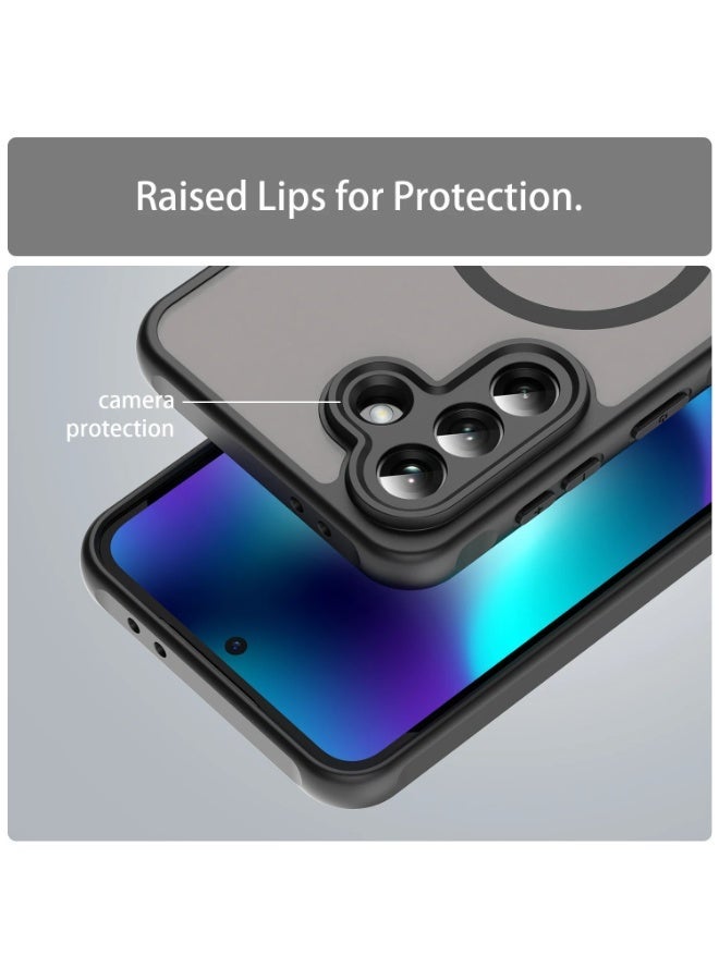 Wechdo for Samsung Galaxy A57 5G Case, [Magnet Fit] Shockproof Phone Cover with Slim Frosted Translucent Soft-Touch Design, Precision Camera Cutout, Anti-Slip Protective Case for Samsung A57 5G - Image 5
