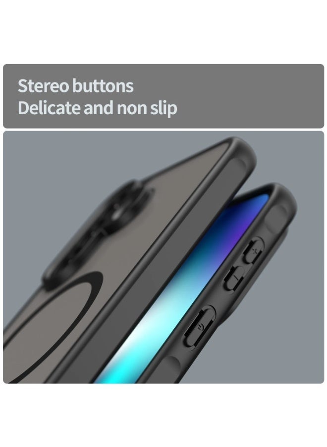 Wechdo for Samsung Galaxy A57 5G Case, [Magnet Fit] Shockproof Phone Cover with Slim Frosted Translucent Soft-Touch Design, Precision Camera Cutout, Anti-Slip Protective Case for Samsung A57 5G - Image 4
