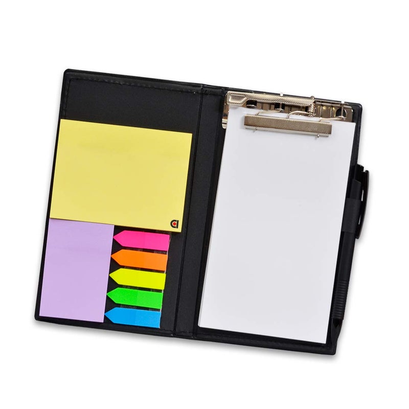 COI Desk Organizer Gift Set – Sticky Notes, Memo Pads, Pen & Note Holder for Office, School, Home | Compact Stationery Organizer for Desk (White) - Image 1