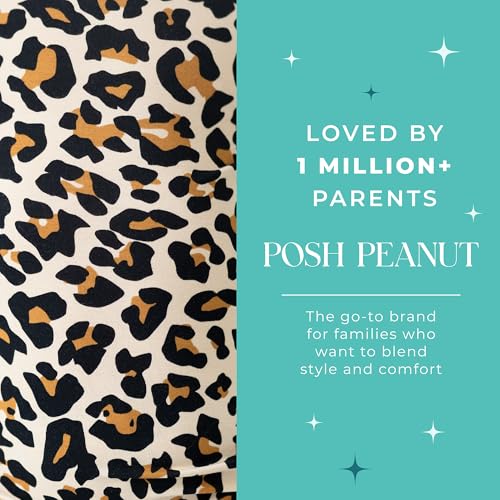 Posh Peanut Girls Pajamas - Soft, Viscose from Bamboo PJs for Kids - Matching, Long Sleeve Toddler Pajamas for Girls (12-18 Months) Lana Leopard - Image 5