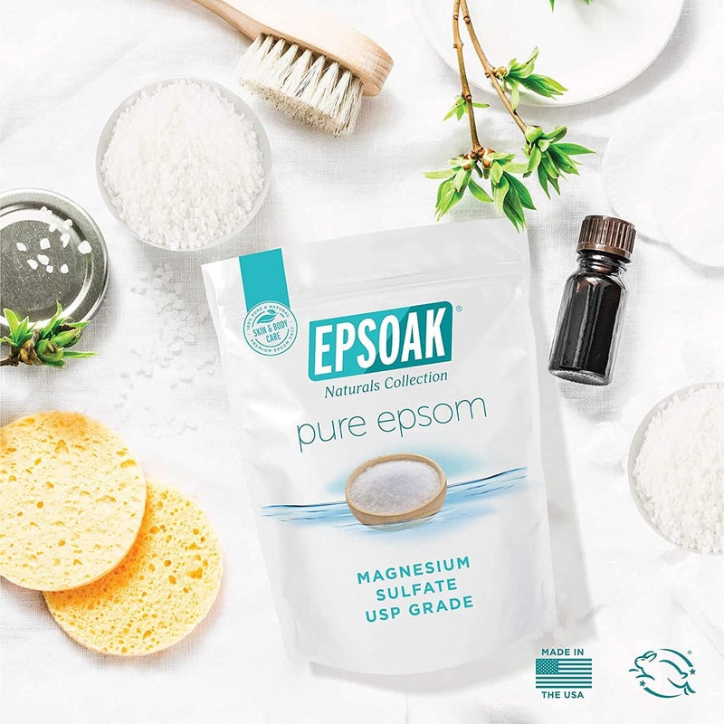 Epsoak Epsom Magnesium Sulfate USP Salt - 10 lbs Resealable Bulk Bag - Image 5