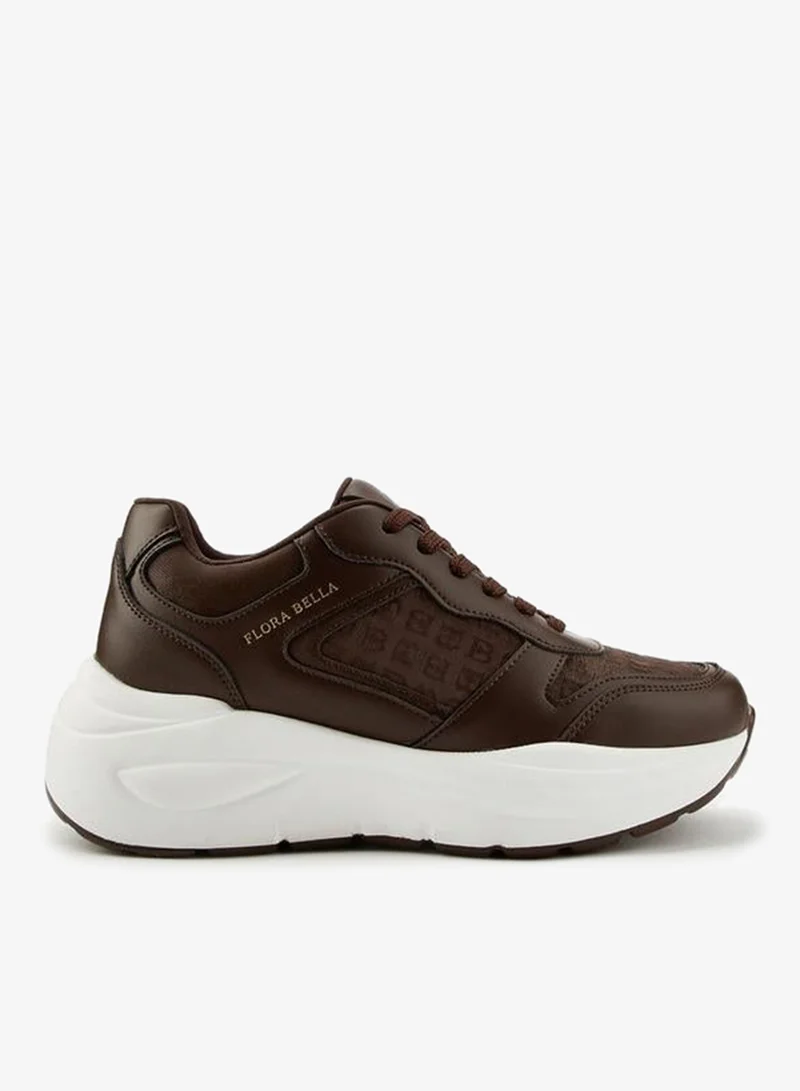 Panelled Sneakers with Hook and Loop Closure
