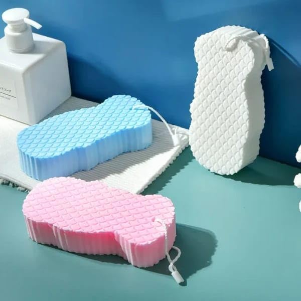 THE RADHA MADHAV THE RADHA MADHAV Ultra Soft Bath Body Shower Sponge Magic Bath Sponge Dead Skin Remover Super Soft Bath Sponge Painless Scrub Sponge for Adults Children and Pregnant Women Multi 1pcs  - Image 2
