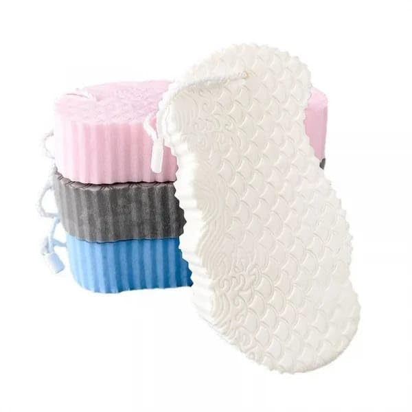 THE RADHA MADHAV THE RADHA MADHAV Ultra Soft Bath Body Shower Sponge Magic Bath Sponge Dead Skin Remover Super Soft Bath Sponge Painless Scrub Sponge for Adults Children and Pregnant Women Multi 1pcs  - Image 5