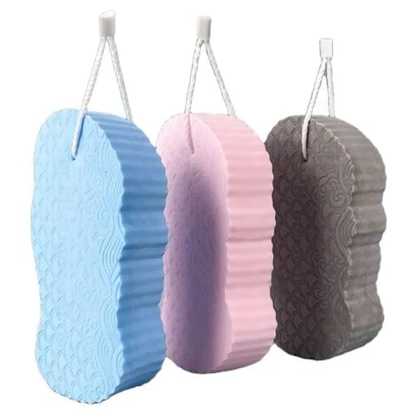 THE RADHA MADHAV THE RADHA MADHAV Ultra Soft Bath Body Shower Sponge Magic Bath Sponge Dead Skin Remover Super Soft Bath Sponge Painless Scrub Sponge for Adults Children and Pregnant Women Multi 1pcs  - Image 1