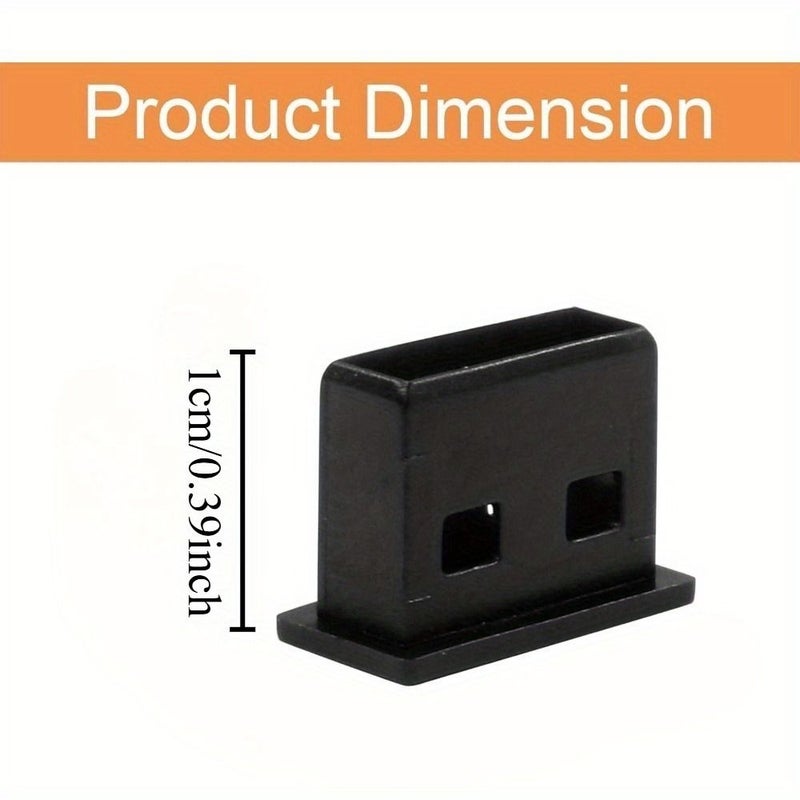 10pcs Transparent USB Port Dust Plugs Protective Covers for Computers Laptops TVs and Routers - Image 3