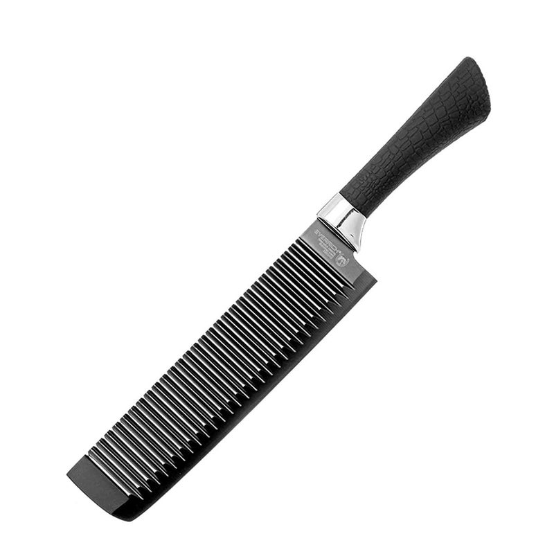 COLBEX 6 Pcs NonStick Knife Set for Kitchen Professionals Chef Super Sharp high Carbon Stainless Steel Material Ergonomic Soft Grip Handle Kitchen Cutlery Knives Set with Box Black - Image 5