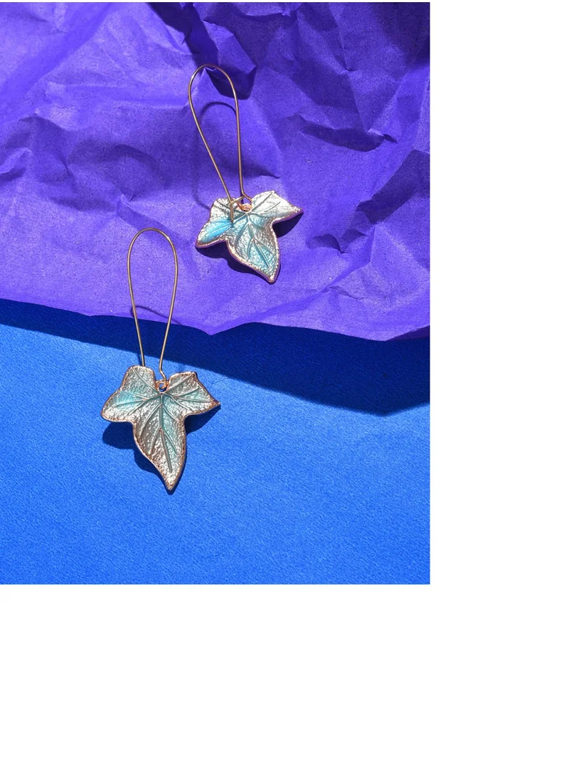 SOHI Foliage Drop Earrings
