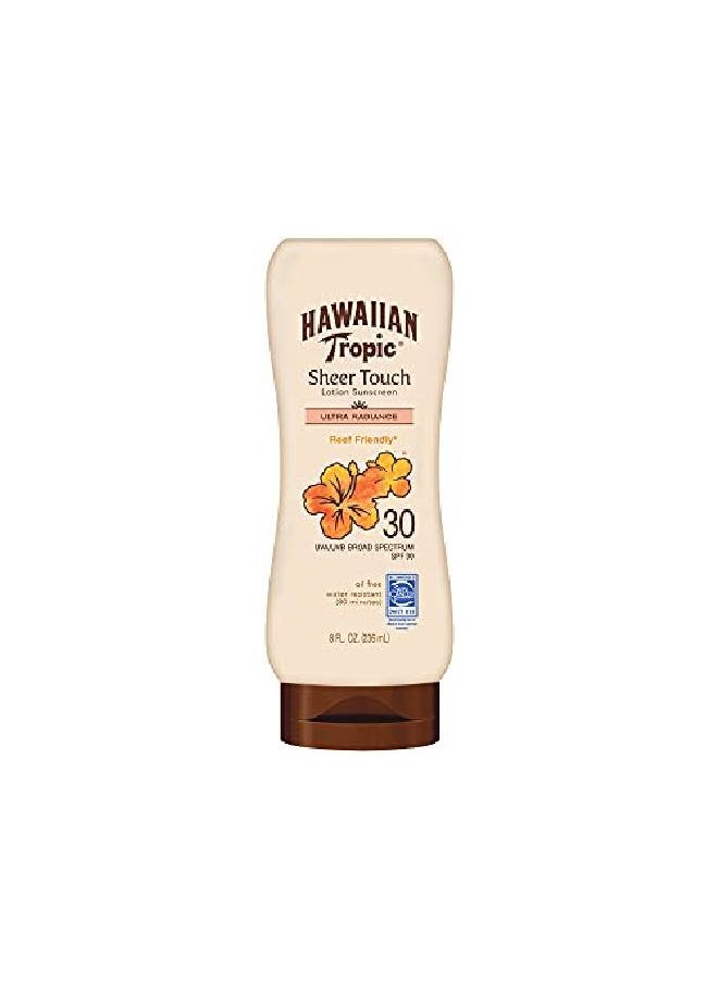 Hawaiian Tropic لوشن واقي من الشمس مرطب بعامل حماية واسع النطاق 30 من Sheer Touch، 8 أونصات  - Image 2